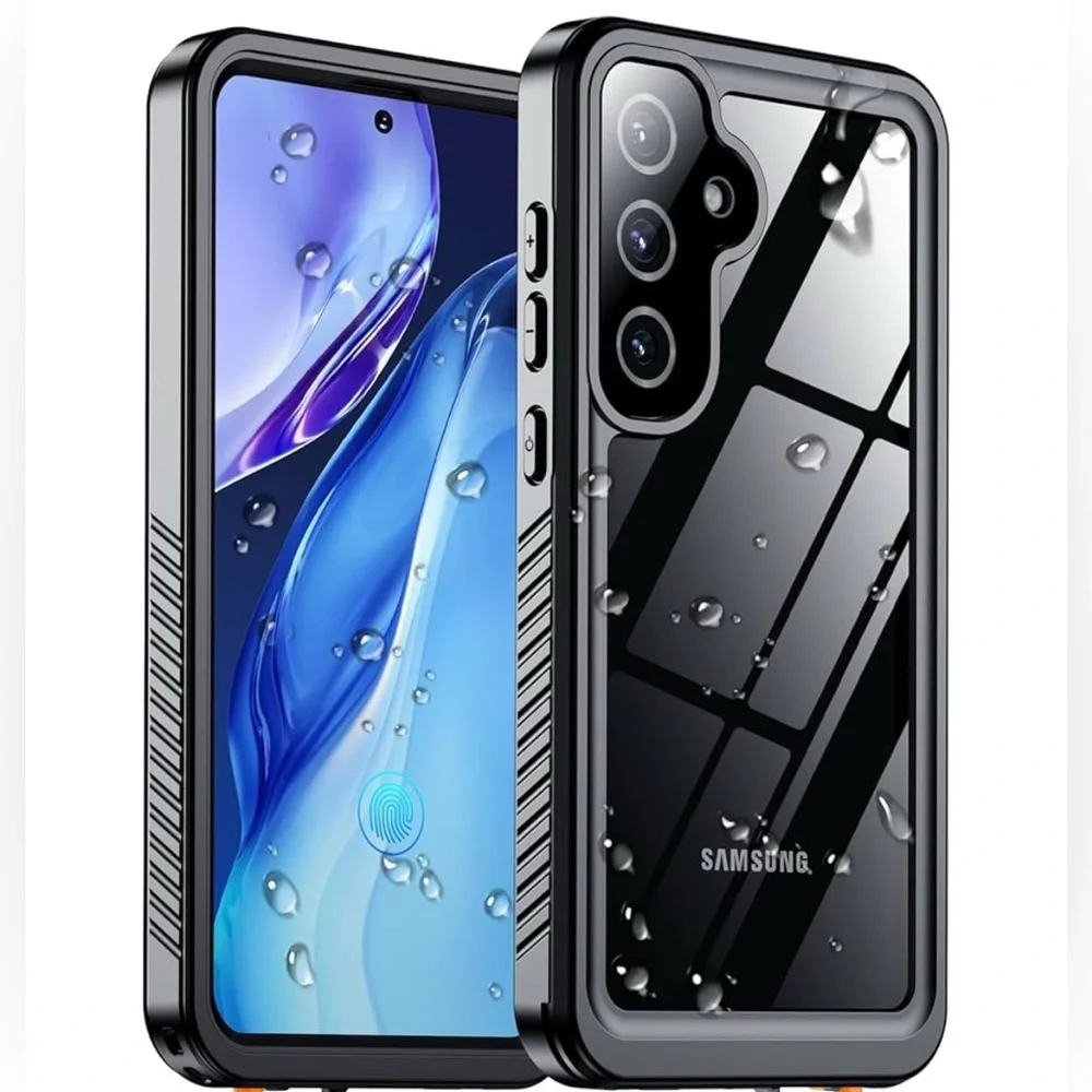 Samsung Black Waterproof Phone Case S25 Plus